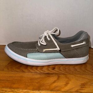 XTRATUF Women's Boat Deck Shoes Gray Blue Sliders Casual Everyday Woman’s Sz 10